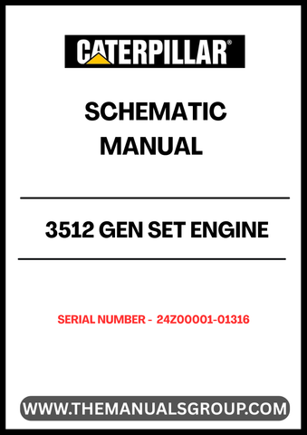 Discover the essential CAT 3512 Gen Set Engine Schematic Manual, designed specifically for serial numbers 24Z00001-01316. This comprehensive manual provides detailed schematics that are crucial for understanding the intricate workings of your engine, ensuring optimal performance and maintenance.