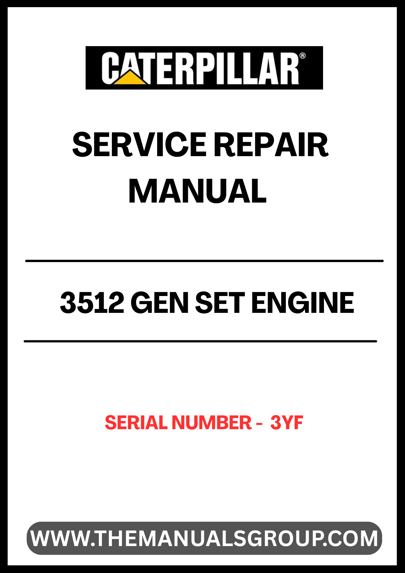 Unlock the full potential of your CAT 3512 Gen Set Engine with our comprehensive Service Repair Manual, specifically designed for serial number 3YF. This manual is an essential resource for technicians and operators, providing detailed insights into maintenance, troubleshooting, and repair procedures tailored to your engine model.