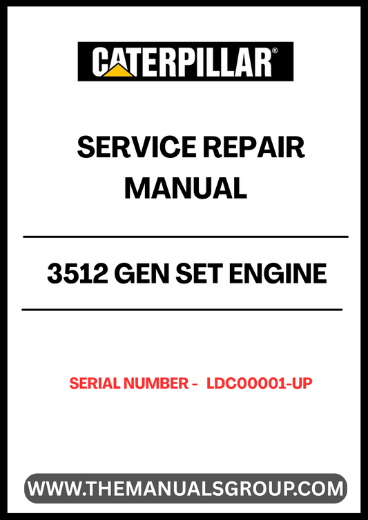 Ensure your CAT 3512 Gen Set Engine operates at peak performance with our comprehensive Service Repair Manual, specifically designed for serial numbers LDC00001 and up. This manual is an essential resource for technicians and operators, providing detailed instructions and insights to facilitate effective maintenance and repair.