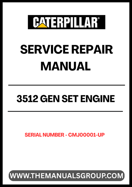 Ensure your CAT 3512 Gen Set Engine operates at peak performance with our comprehensive Service Repair Manual, specifically designed for serial numbers CMJ00001 and up. This manual is an essential resource for technicians and operators, providing detailed instructions and insights to facilitate effective maintenance and repair.