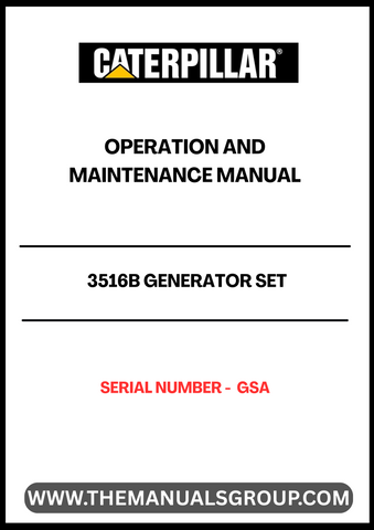 The CAT 3516B Generator Set Operation and Maintenance Manual is an essential resource for ensuring the optimal performance and longevity of your generator. This comprehensive guide provides detailed instructions on operation, maintenance, and troubleshooting, tailored specifically for the CAT 3516B model. With clear diagrams and step-by-step procedures, users can easily navigate through essential tasks, making it an invaluable tool for both seasoned professionals and new operators.