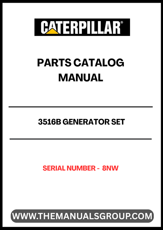 Discover the essential CAT 3516B Generator Set Parts Catalog Manual, specifically designed for serial number 8NW. This comprehensive manual serves as a vital resource for maintenance and repair, ensuring your generator operates at peak performance. With detailed diagrams and part specifications, you can easily identify and source the components you need.