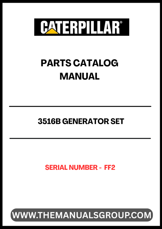 Discover the essential CAT 3516B Generator Set Parts Catalog Manual, designed specifically for serial number FF2. This comprehensive manual serves as a vital resource for maintenance and repair, ensuring your generator operates at peak performance. With detailed diagrams and part specifications, you can easily identify and source the components you need.