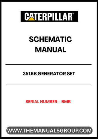 Discover the essential CAT 3516B Generator Set Schematic Manual, designed specifically for serial number BMB. This comprehensive manual provides detailed schematics that are crucial for understanding the inner workings of your generator set, ensuring optimal performance and maintenance.
