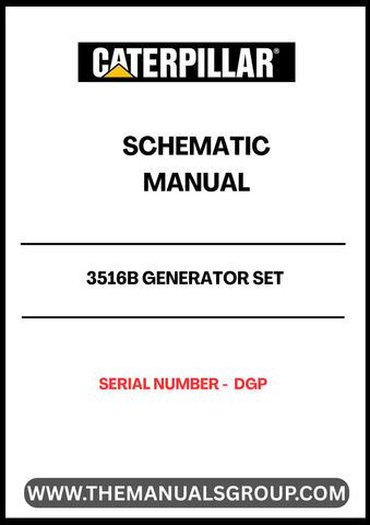 Discover the essential CAT 3516B Generator Set Schematic Manual, specifically designed for serial number DGP. This comprehensive manual provides detailed schematics that are crucial for understanding the inner workings of your generator set, ensuring optimal performance and maintenance.