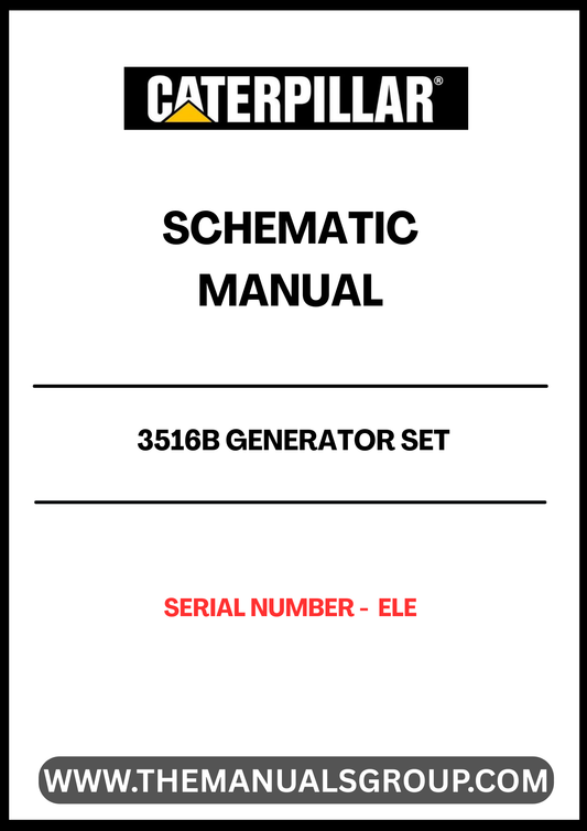 Discover the essential CAT 3516B Generator Set Schematic Manual, designed specifically for serial number ELE. This comprehensive manual provides detailed schematics that are crucial for understanding the intricate workings of your generator set, ensuring optimal performance and reliability.