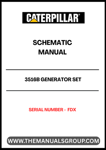 Discover the essential CAT 3516B Generator Set Schematic Manual, designed specifically for serial number FDX. This comprehensive manual provides detailed schematics that are crucial for understanding the intricate workings of your generator set, ensuring optimal performance and reliability.
