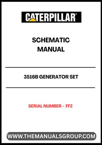 Discover the essential CAT 3516B Generator Set Schematic Manual, designed specifically for serial number FF2. This comprehensive manual provides detailed schematics that are crucial for understanding the intricate workings of your generator set, ensuring optimal performance and reliability.