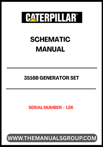 Discover the essential CAT 3516B Generator Set Schematic Manual, designed specifically for serial number LEK. This comprehensive manual provides detailed schematics that are crucial for understanding the inner workings of your generator set, ensuring optimal performance and maintenance.