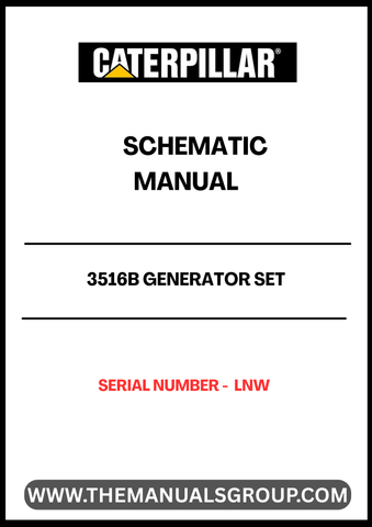 Discover the essential CAT 3516B Generator Set Schematic Manual, specifically designed for serial number LNW. This comprehensive manual provides detailed schematics that are crucial for understanding the intricate workings of your generator set, ensuring optimal performance and reliability.