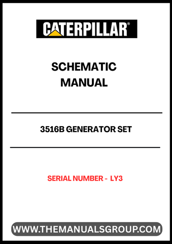 Discover the essential CAT 3516B Generator Set Schematic Manual, specifically designed for serial number LY3. This comprehensive manual provides detailed schematics that are crucial for understanding the intricate workings of your generator set, ensuring optimal performance and reliability.