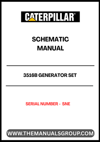 Discover the essential CAT 3516B Generator Set Schematic Manual, designed specifically for serial number S/N - SNE. This comprehensive manual provides detailed schematics that are crucial for understanding the inner workings of your generator set, ensuring optimal performance and maintenance.