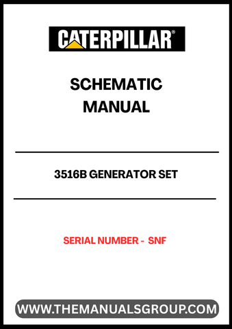 Discover the essential CAT 3516B Generator Set Schematic Manual, designed specifically for serial number SNF. This comprehensive manual provides detailed schematics that are crucial for understanding the intricate workings of your generator set, ensuring optimal performance and maintenance.