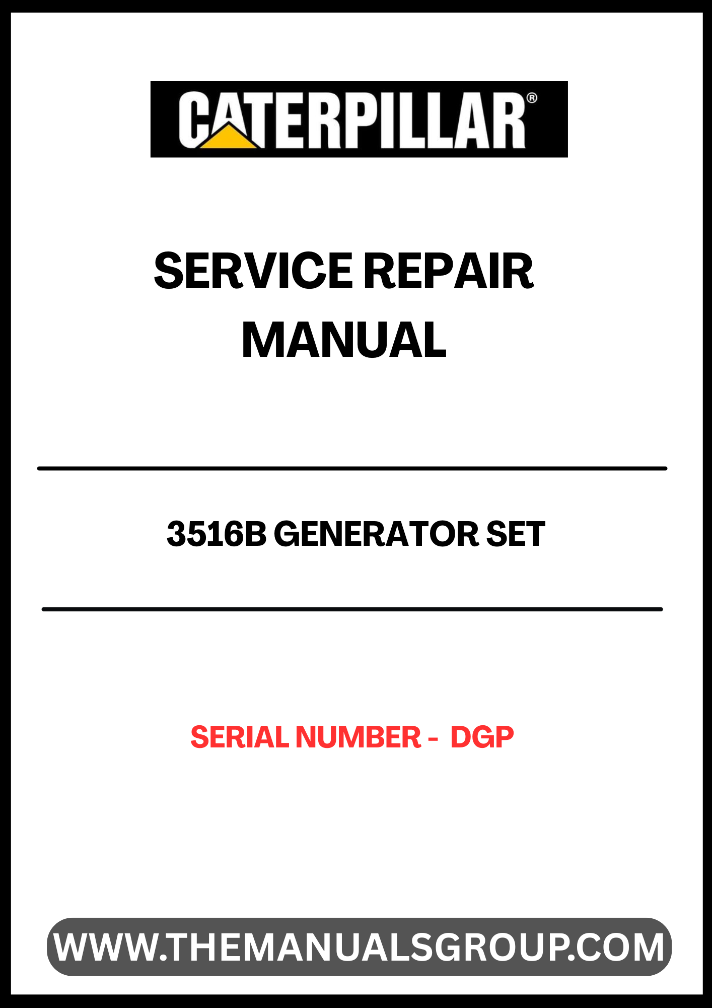 Unlock the full potential of your CAT 3516B Generator Set with our comprehensive Service Repair Manual, specifically designed for serial number DGP. This manual is an essential resource for technicians and operators, providing detailed instructions and insights to ensure optimal performance and longevity of your generator.