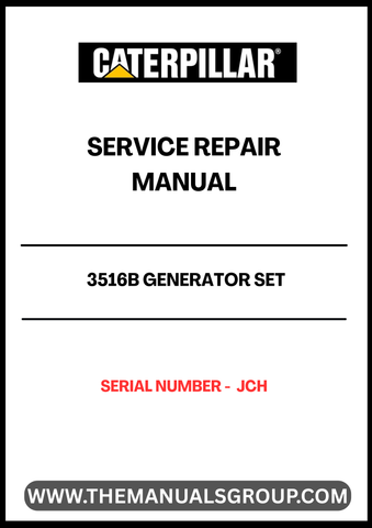 Discover the essential CAT 3516B Generator Set Service Repair Manual, specifically designed for serial number JCH. This comprehensive guide is your go-to resource for maintaining and troubleshooting your generator, ensuring optimal performance and longevity.