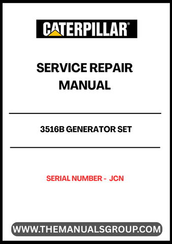 Introducing the CAT 3516B Generator Set Service Repair Manual, specifically designed for serial number JCN. This comprehensive manual is an essential resource for technicians and operators, providing detailed instructions and insights to ensure optimal performance and longevity of your generator set.