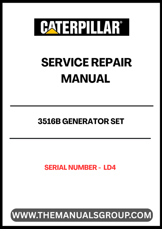Unlock the full potential of your CAT 3516B Generator Set with our comprehensive Service Repair Manual, specifically designed for serial number LD4. This manual is an essential resource for technicians and operators, providing detailed instructions and insights to ensure optimal performance and longevity of your generator.