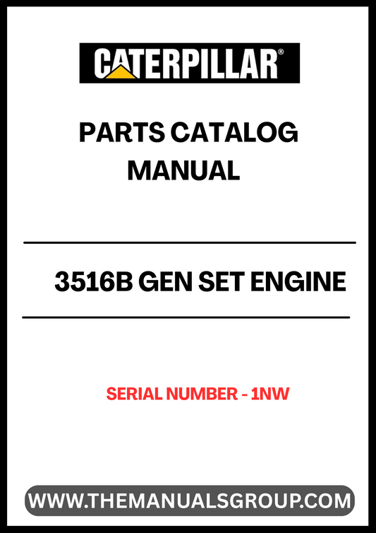 Discover the essential CAT 3516B Gen Set Engine Parts Catalog Manual, designed specifically for serial number 1NW. This comprehensive manual serves as a vital resource for technicians and engineers, providing detailed information on parts, specifications, and maintenance procedures to ensure optimal performance of your engine.