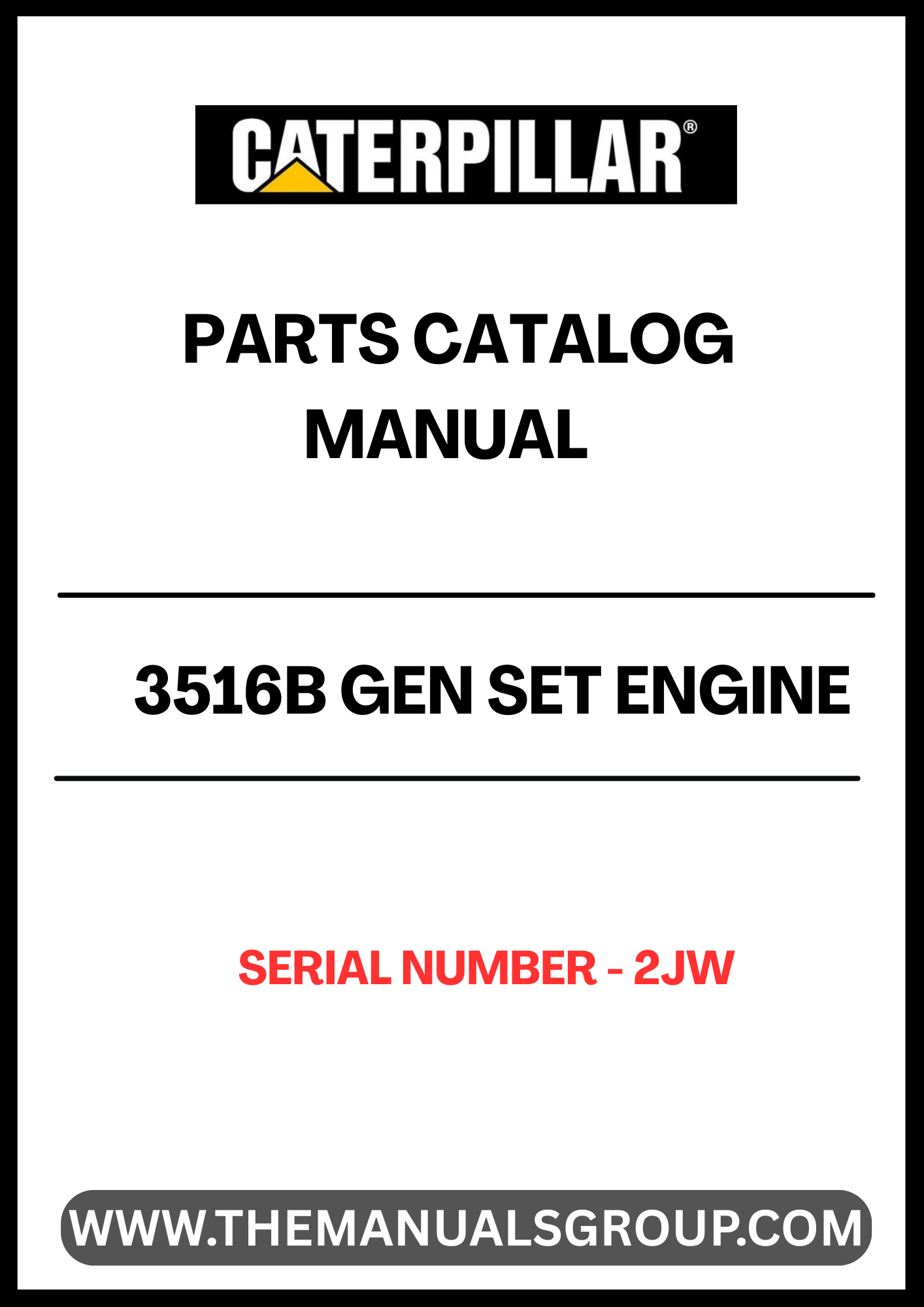 Discover the essential CAT 3516B Gen Set Engine Parts Catalog Manual, specifically designed for serial number 2JW. This comprehensive manual serves as a vital resource for technicians and engineers, providing detailed information on parts, specifications, and maintenance procedures to ensure optimal performance of your engine.