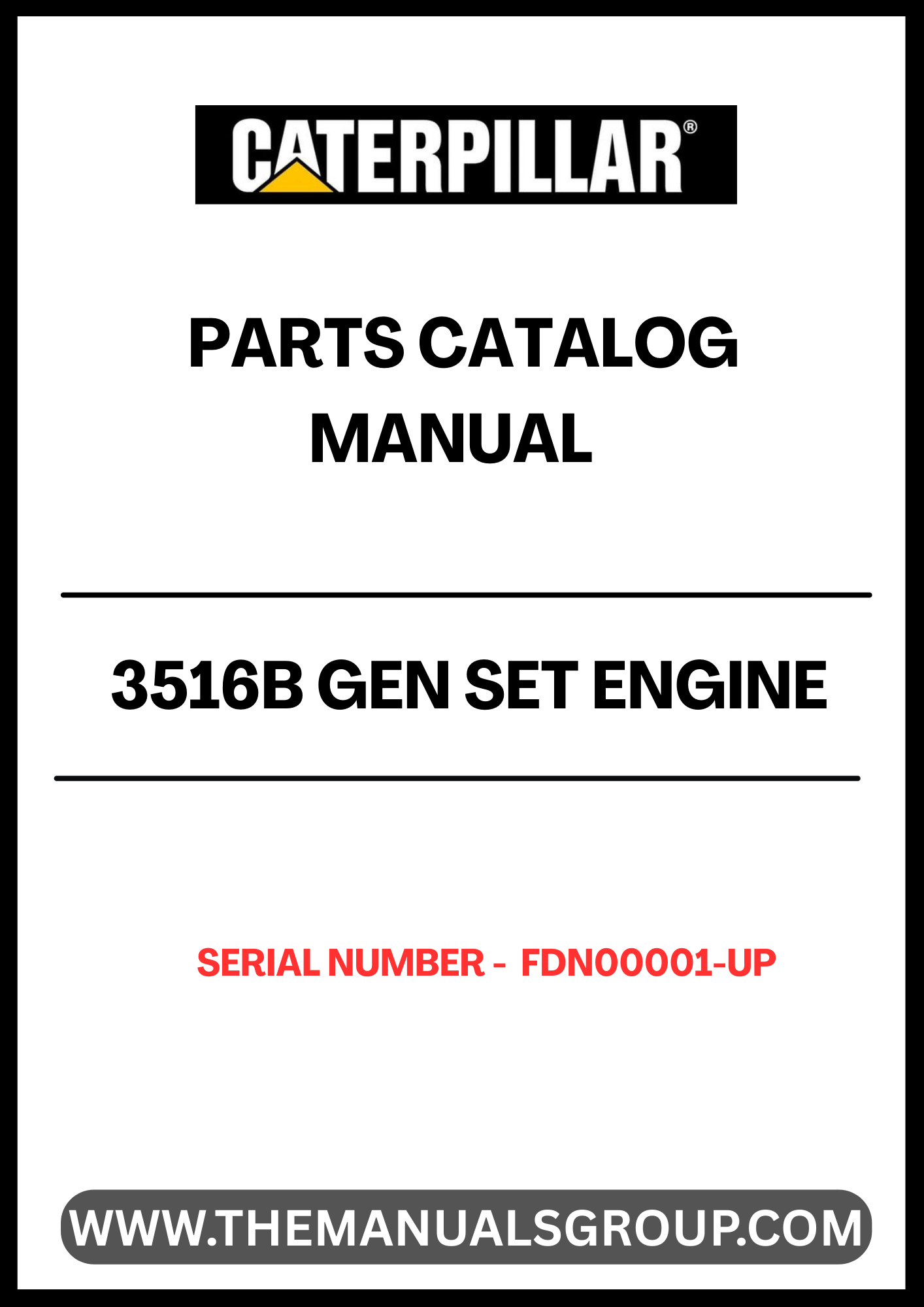 Discover the essential CAT 3516B Gen Set Engine Parts Catalog Manual, designed specifically for serial numbers FDN00001 and up. This comprehensive manual serves as a vital resource for technicians and engineers, providing detailed information on parts, specifications, and maintenance procedures to ensure optimal performance of your engine.
