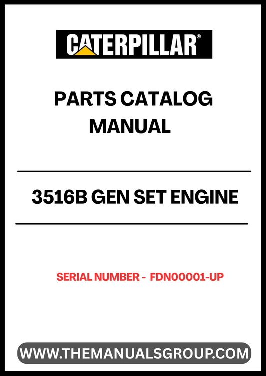 Discover the essential CAT 3516B Gen Set Engine Parts Catalog Manual, designed specifically for serial numbers FDN00001 and up. This comprehensive manual serves as a vital resource for technicians and engineers, providing detailed information on parts, specifications, and maintenance procedures to ensure optimal performance of your engine.
