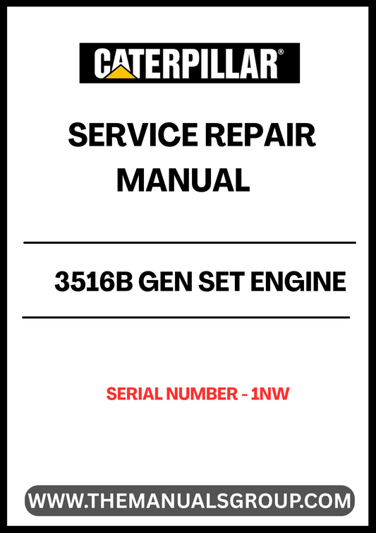 Discover the essential CAT 3516B Gen Set Engine Service Repair Manual, designed specifically for serial number 1NW. This comprehensive guide is your go-to resource for maintaining and repairing your engine, ensuring optimal performance and longevity.