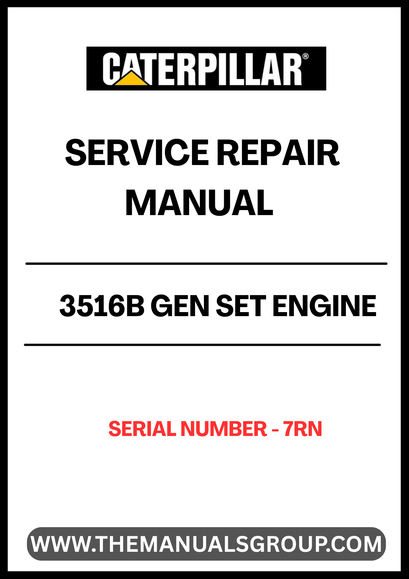 Discover the essential CAT 3516B Gen Set Engine Service Repair Manual, specifically designed for serial number 7RN. This comprehensive guide is your go-to resource for maintaining and repairing your engine, ensuring optimal performance and longevity.