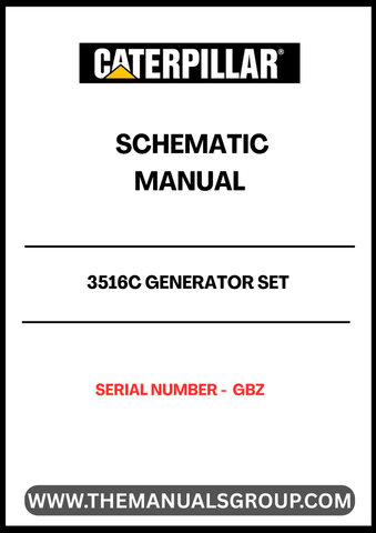 Discover the CAT 3516C Generator Set Schematic Manual, designed specifically for serial number GBZ. This comprehensive manual provides detailed schematics and diagrams, ensuring you have the essential information at your fingertips for efficient operation and maintenance of your generator set.