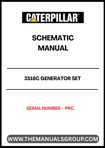 Discover the essential CAT 3516C Generator Set Schematic Manual, specifically designed for serial number PRC. This comprehensive manual provides detailed schematics that are crucial for understanding the intricate workings of your generator set, ensuring optimal performance and reliability.