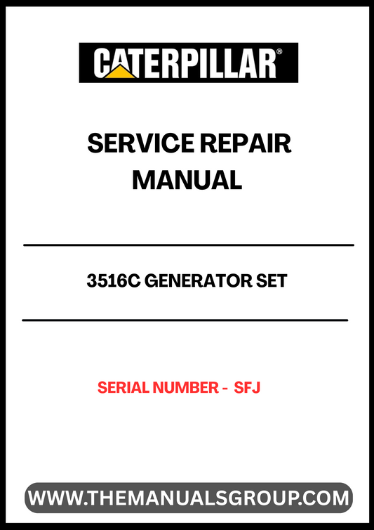 Ensure the longevity and optimal performance of your CAT 3516C Generator Set with our comprehensive Service Repair Manual, specifically designed for serial number SFJ. This manual is an essential resource for technicians and operators, providing detailed instructions and insights into maintenance and repair procedures.