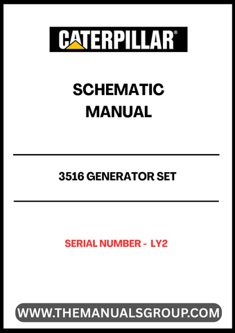 Discover the essential CAT 3516 Generator Set Schematic Manual, specifically designed for serial number LY2. This comprehensive manual provides detailed schematics that are crucial for understanding the intricate workings of your generator set, ensuring optimal performance and reliability.