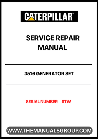 Ensure your CAT 3516 Generator Set operates at peak performance with our comprehensive Service Repair Manual, specifically designed for serial number 8TW. This manual is an essential resource for technicians and operators, providing detailed instructions and insights to troubleshoot and maintain your generator effectively.
