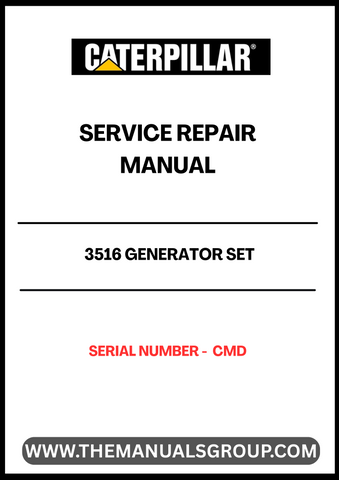 Discover the essential CAT 3516 Generator Set Service Repair Manual, specifically designed for serial number CMD. This comprehensive guide is your go-to resource for maintaining and troubleshooting your generator, ensuring optimal performance and longevity.