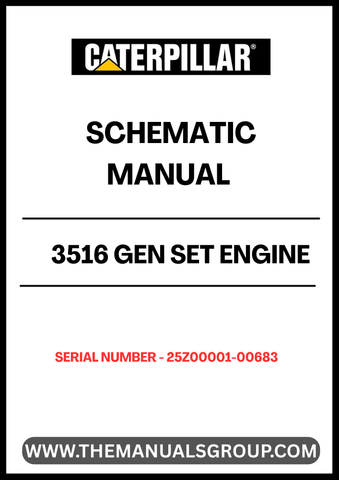 Unlock the full potential of your CAT 3516 Gen Set Engine with our comprehensive Schematic Manual, specifically designed for serial numbers 25Z00001-00683. This manual serves as an essential resource for technicians and engineers, providing detailed schematics that simplify troubleshooting and maintenance tasks.