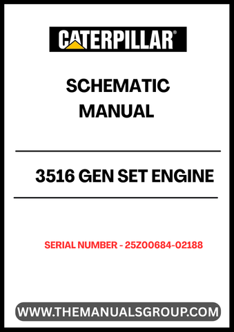 Discover the essential CAT 3516 Gen Set Engine Schematic Manual, specifically designed for serial number 25Z00684-02188. This comprehensive manual provides detailed schematics that are crucial for understanding the intricate workings of your engine, ensuring optimal performance and maintenance.