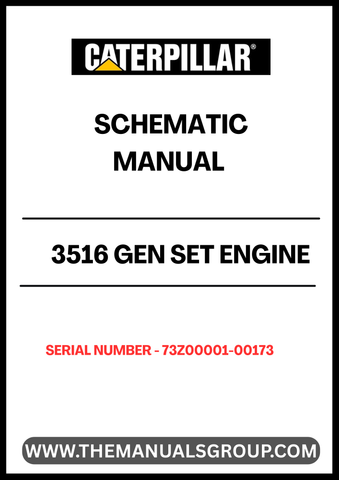 Discover the essential CAT 3516 Gen Set Engine Schematic Manual, specifically designed for serial number 73Z00174-00807. This comprehensive manual provides detailed schematics that are crucial for understanding the intricate workings of your engine, ensuring optimal performance and maintenance.