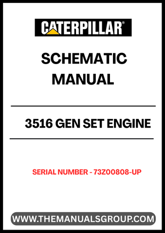 Unlock the full potential of your CAT 3516 Gen Set Engine with our comprehensive Schematic Manual, specifically designed for serial numbers 73Z00808 and up. This manual serves as an essential resource for technicians and engineers, providing detailed schematics that simplify troubleshooting and maintenance tasks.