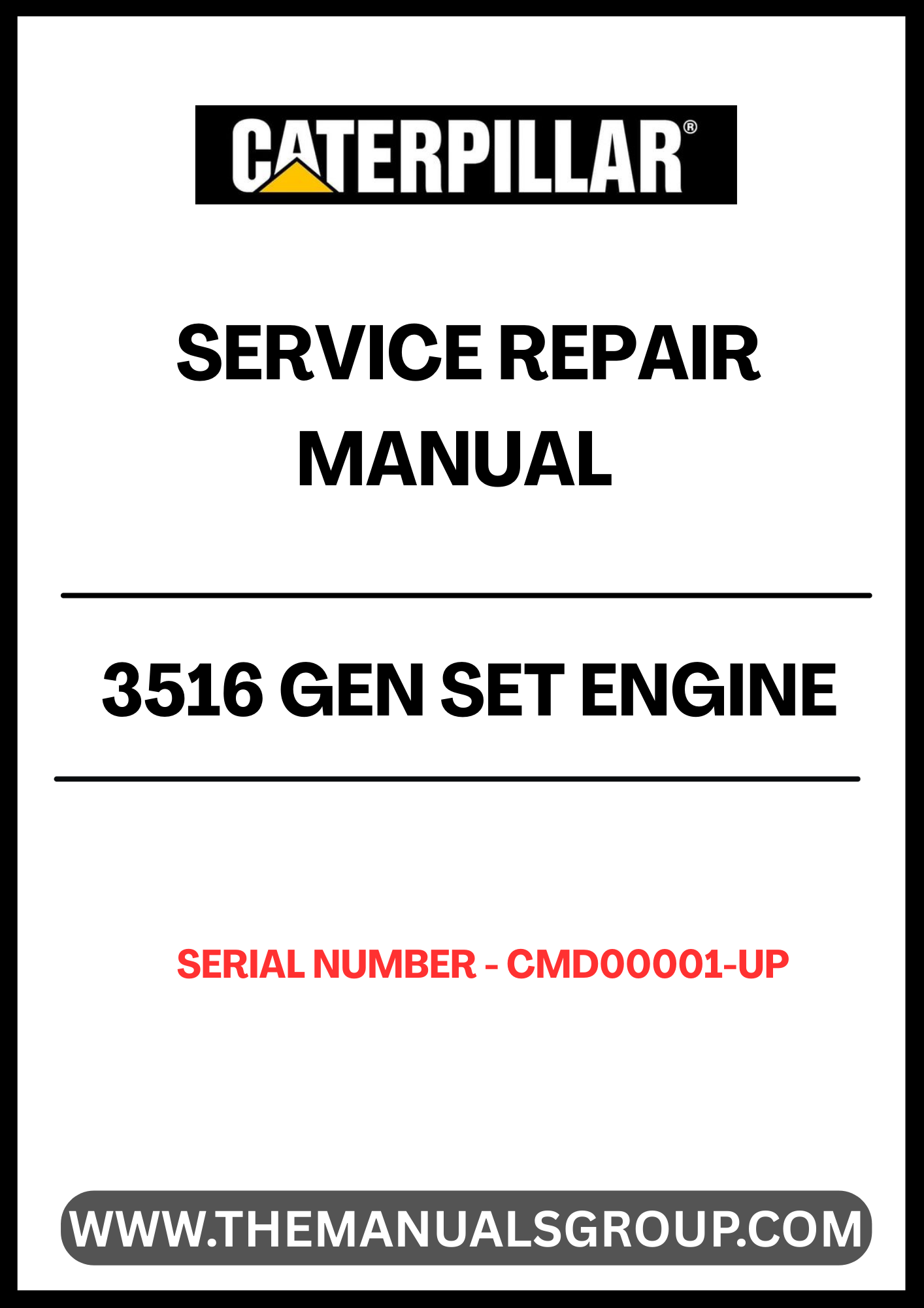 Enhance your maintenance capabilities with the CAT 3516 Gen Set Engine Service Repair Manual, specifically designed for serial numbers CMD00001 and up. This comprehensive guide provides detailed instructions and insights to ensure your engine operates at peak performance, minimizing downtime and maximizing efficiency.
