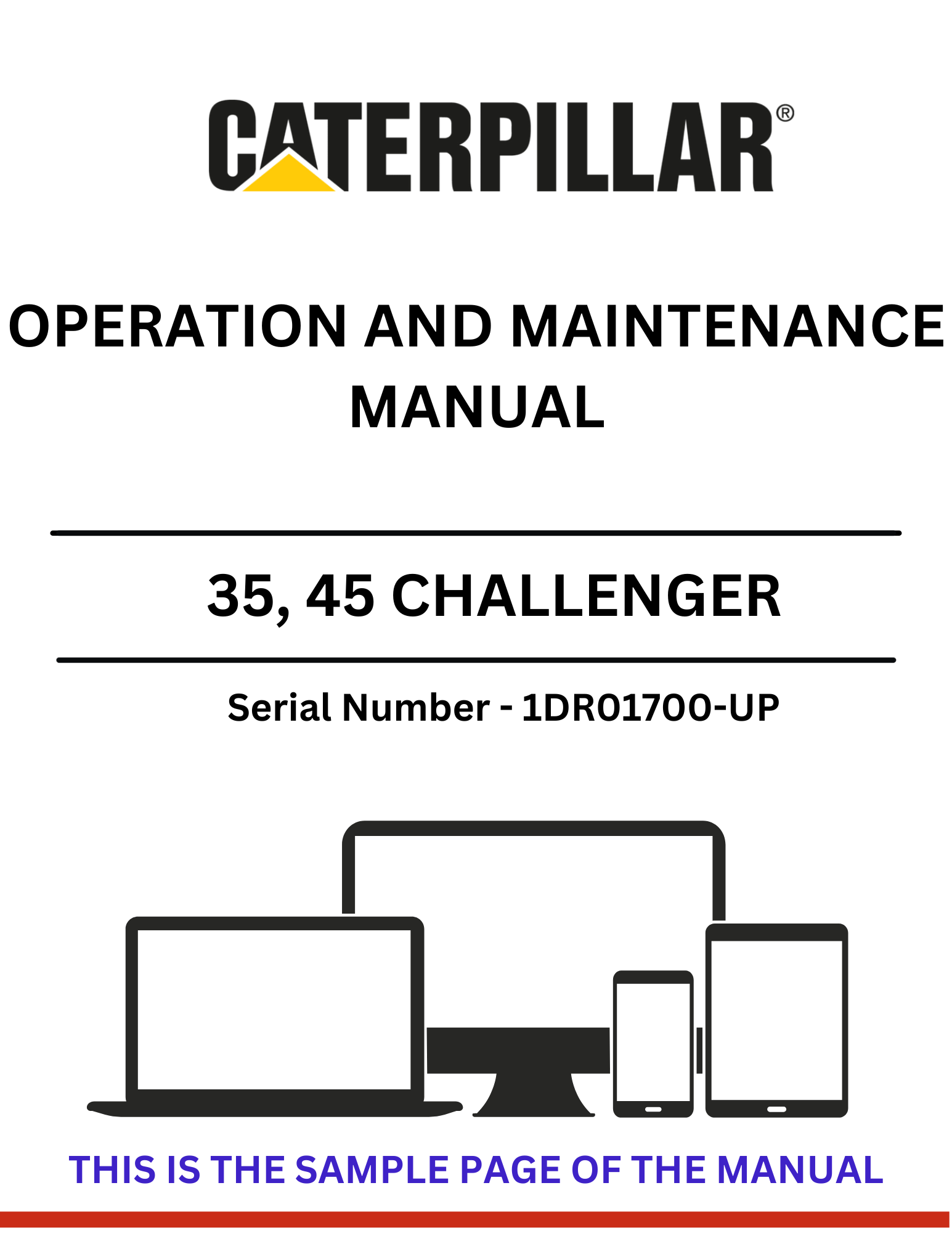 Discover the comprehensive operation and maintenance manual for CAT 35 and 45 Challenger models powered by the 3116 engine. Essential for optimal performance.