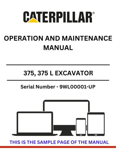 Discover the comprehensive CAT 375 Excavator Operation and Maintenance Manual. Ensure optimal performance with expert guidance for the 3406 engine model.