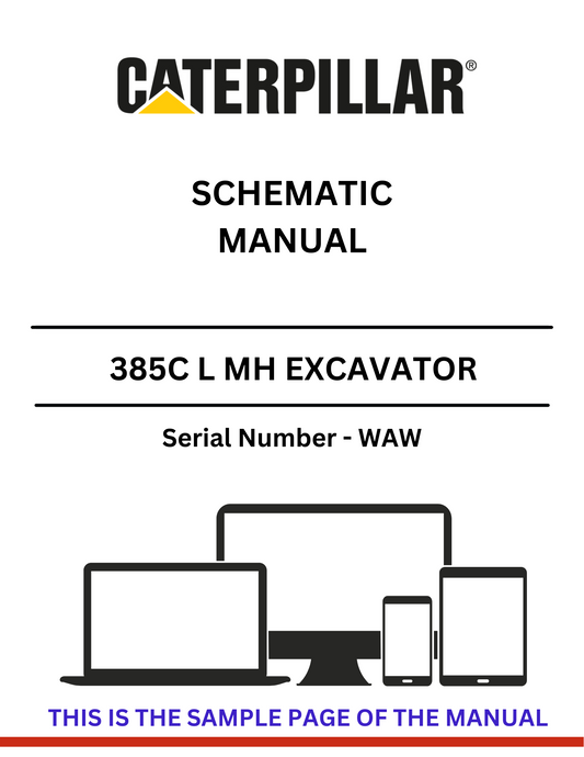  Explore the comprehensive CAT 385C L MH Excavator Schematic Manual (S/N - WAW). Get essential insights and technical details for optimal performance.
