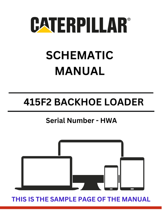 Discover the CAT 415F2 Backhoe Loader Schematic Manual (S/N - HWA). Access detailed diagrams and specifications to enhance your equipment maintenance and repair.