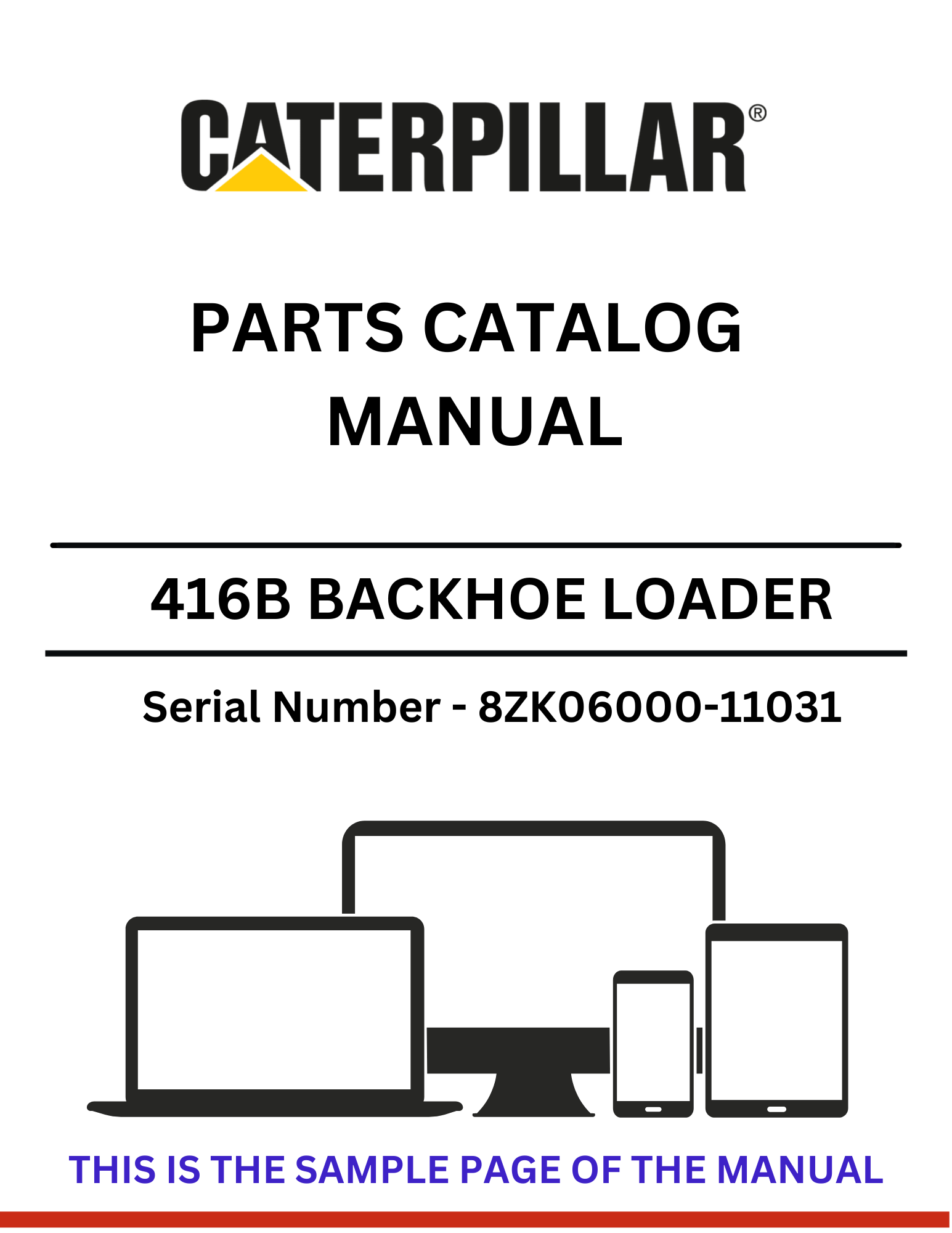Discover the comprehensive parts catalog manual for the CAT 416B Backhoe Loader, powered by the 3054 engine. Find the right parts for your machine today!