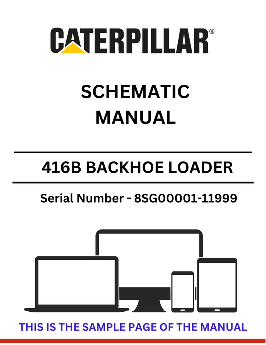 Discover the CAT 416B Backhoe Loader Schematic Manual for S/N 8SG00001-11999, featuring detailed insights powered by the reliable 3054 engine.