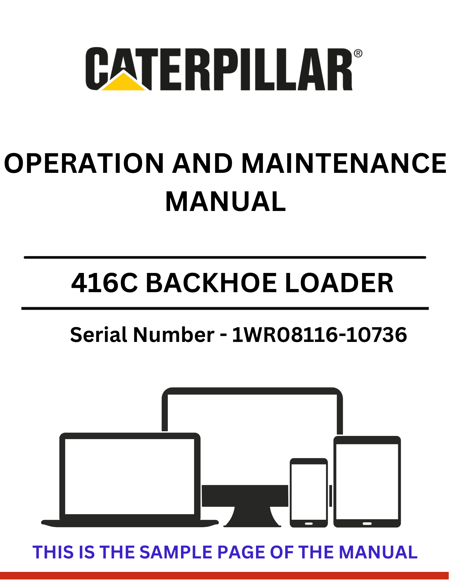 Discover the comprehensive operation and maintenance manual for the CAT 416C Backhoe Loader, powered by the 3054 engine. Ensure optimal performance and longevity.
