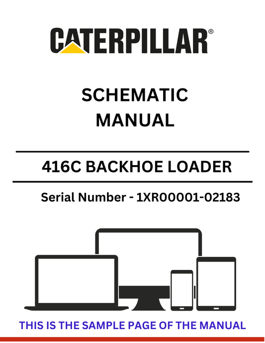 Discover the CAT 416C Backhoe Loader Schematic Manual for S/N 1XR00001-02183, featuring detailed insights powered by the reliable 3054 engine.