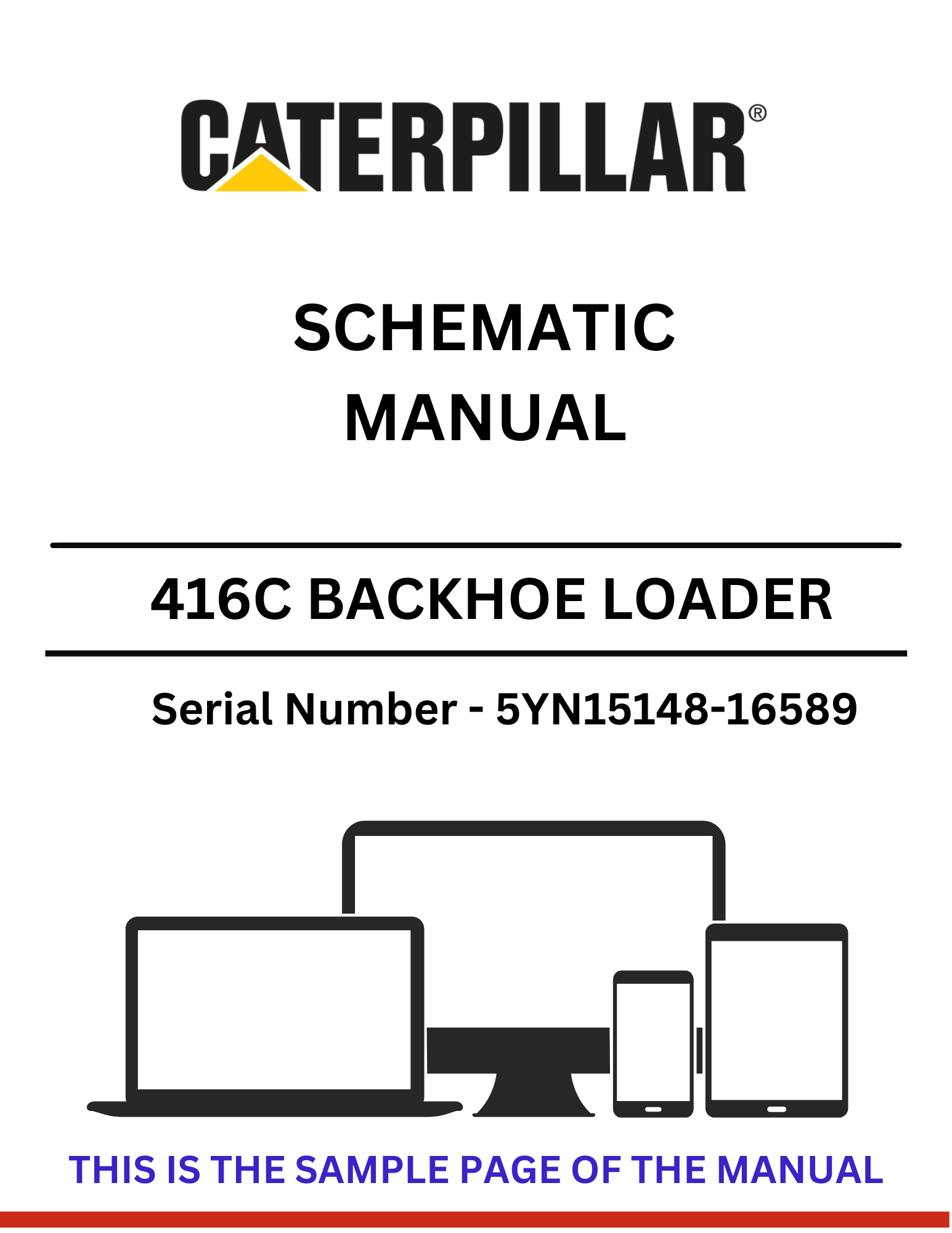 Discover the CAT 416C Backhoe Loader Schematic Manual for S/N 5YN15148-16589, powered by the reliable 3054 engine. Access detailed schematics today.