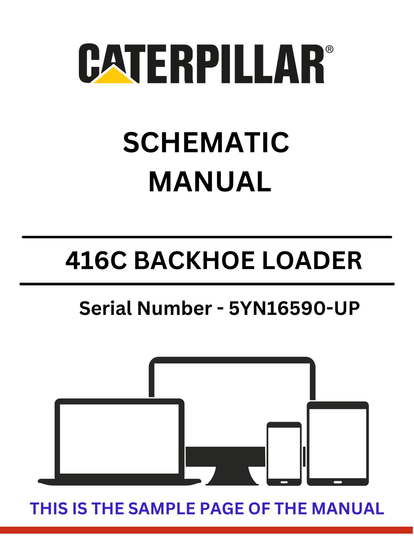  Discover the CAT 416C Backhoe Loader Schematic Manual for S/N 5YN16590-UP, featuring detailed insights powered by the reliable 3054 engine.