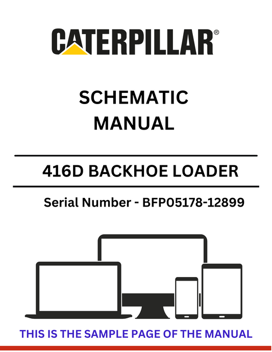 Discover the CAT 416D Backhoe Loader Schematic Manual for S/N BFP05178-12899, featuring detailed insights powered by the reliable 3054 engine.