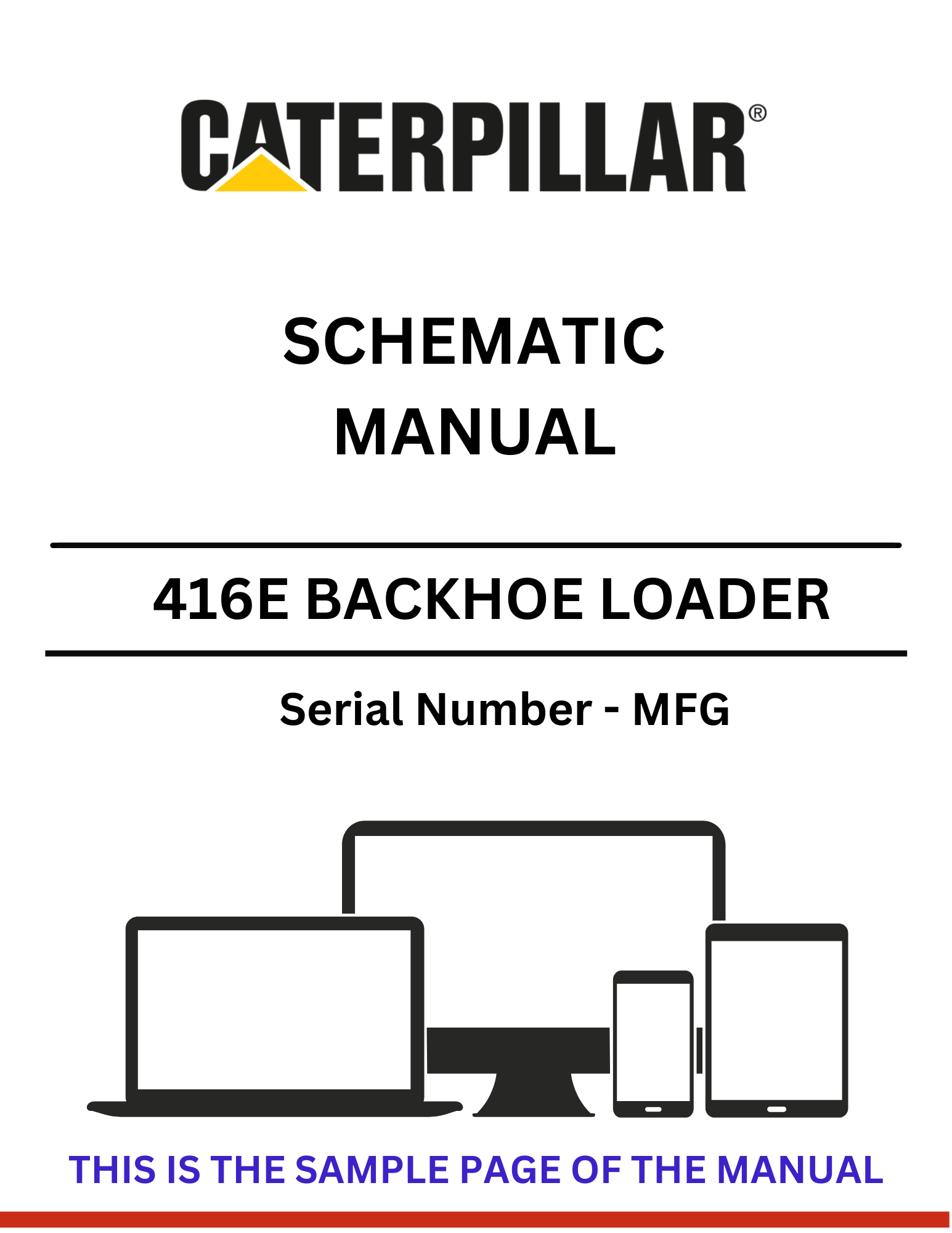 Discover the CAT 416E Backhoe Loader Schematic Manual for S/N - MFG. Access detailed diagrams and specifications to enhance your equipment maintenance.